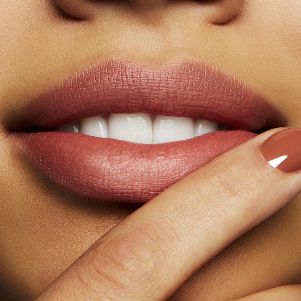 MAC Cosmetics Power Kiss Lipstick Original Formula in Teddy 2.0 deep tone beige